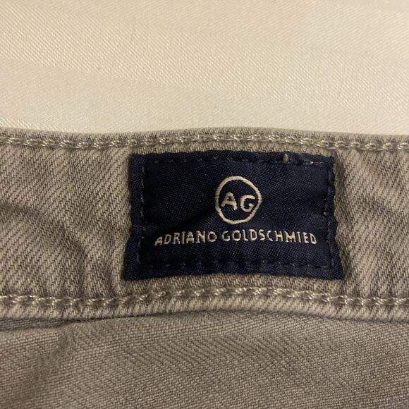 Gray Casual Pants AG Adriano Goldschmied The Stevie ankle zip size 32R - Picture 5 of 10